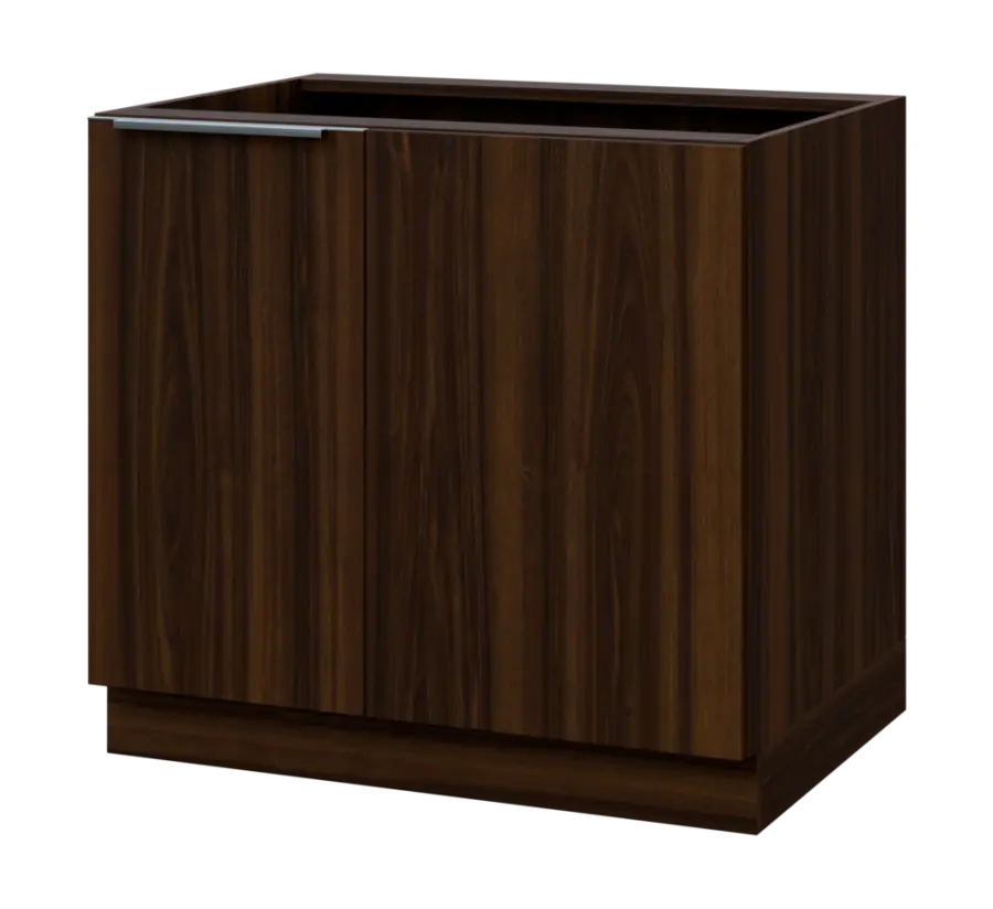 SISR - 9 spodní skříňka, rohová, 1-dveřová, levá, 870x900x600, ořech královský